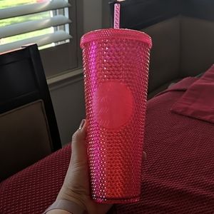 Starbucks Platinum Pink Studded Cold Cup 2019 24oz